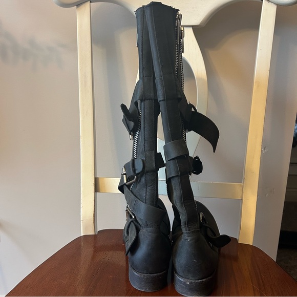 Dolce Vita Marlo Tall Zip Buckle Biker Boot Sz 7 - Picture 13 of 13